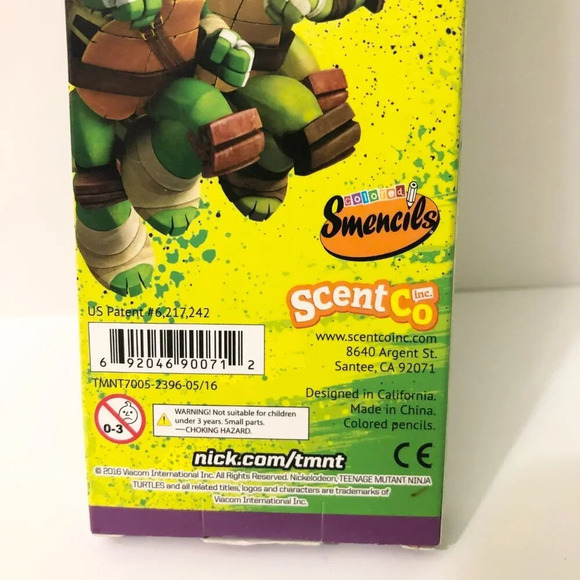 TMNT Ninja Turtles Coloured Scented Pencils 5 Pack - Picture 5 of 16